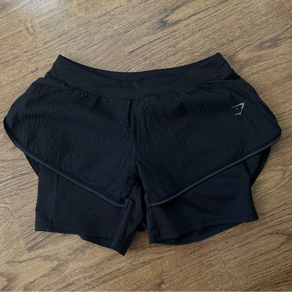 Gymshark Black Women's Athletic Shorts size XS biker drawstring run
